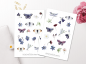 Preview: Butterflies Sticker Set